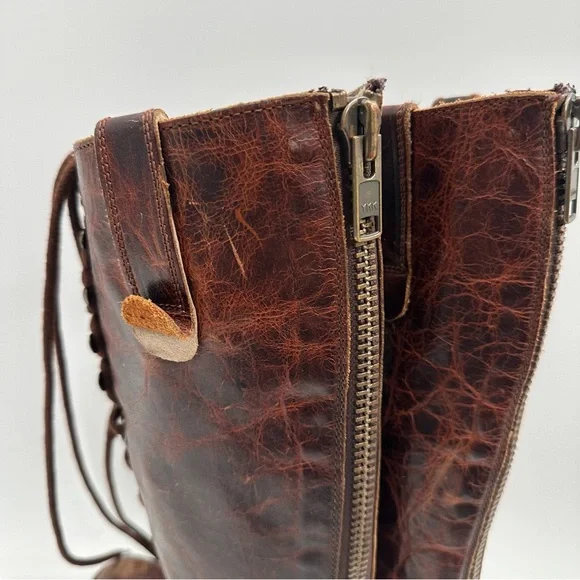 Flawed Freebird By Steven Grany Brown Leather Boots - Picture 6 of 15